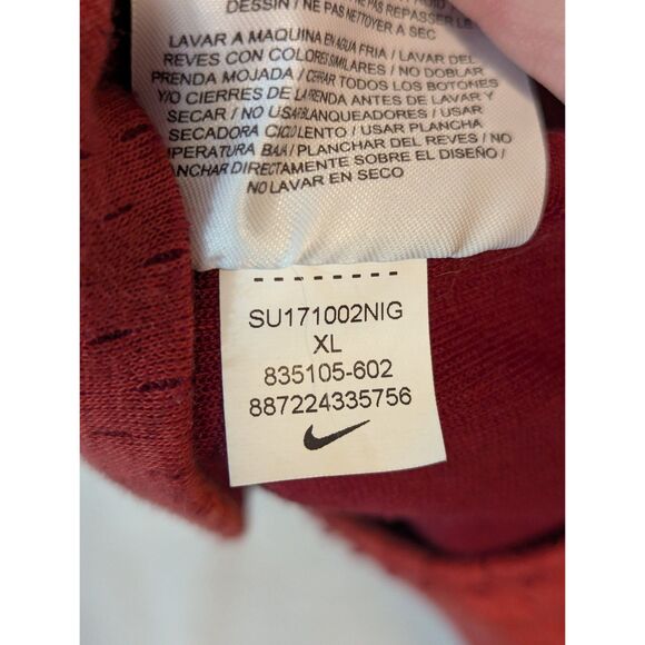 Nike Tech Fleece Hooded Vest - Women’s XL / Men’s S-M - Red Black 835105-602 - Picture 5 of 7